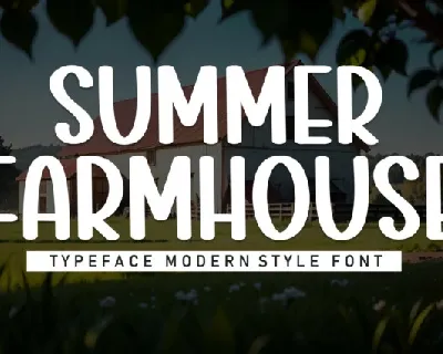 Summer Farmhouse Display font