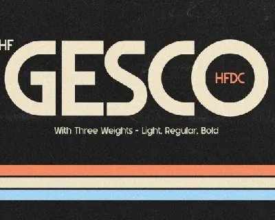 HF Gesco font