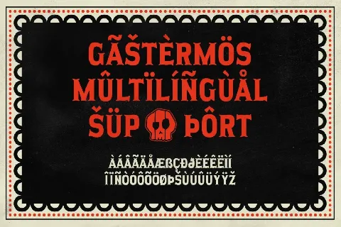 Gastermos font