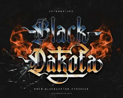 Black Dakota font