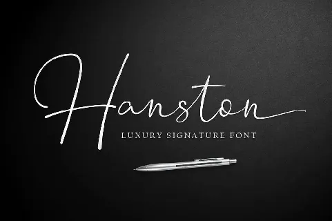 Hanston Signature Free font
