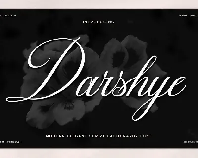 Darshye Script font