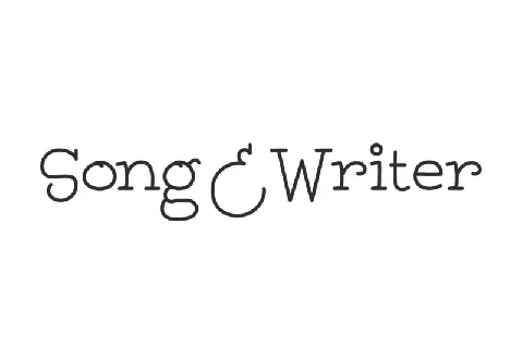 Song And Writer font