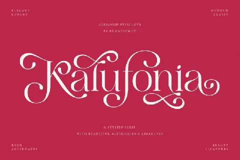 Kalufonia font