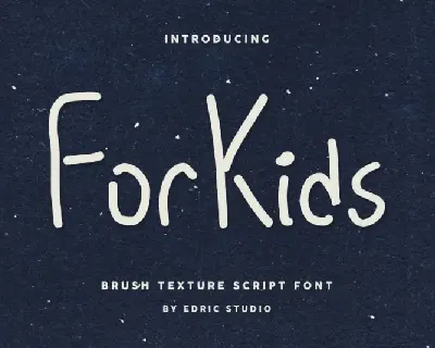 For Kids Display font