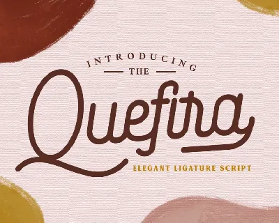 Quefira Aesthetic Script font