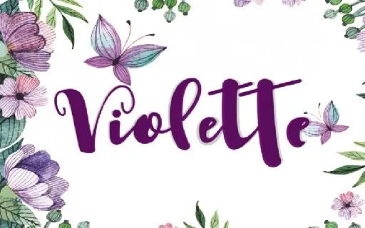 Violette Script font