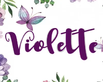 Violette Script font