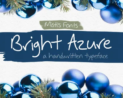 Bright Azure font