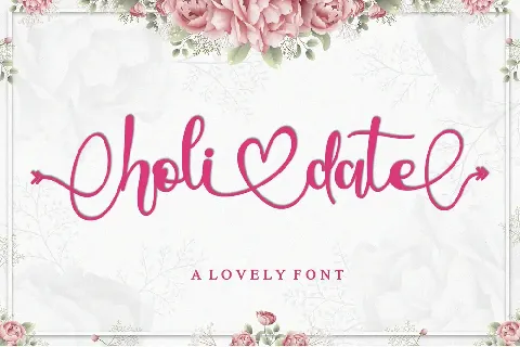 Holidate - Personal Use font