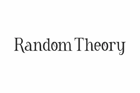 Random Theory Demo font