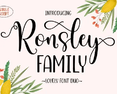 Ronsley Family font