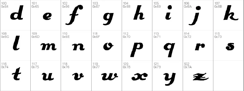Estenotype font
