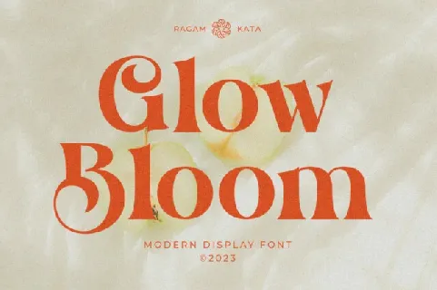 Glow Bloom font