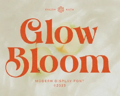 Glow Bloom font