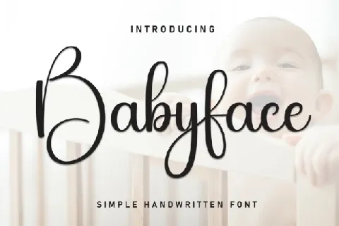 Babyface Script font