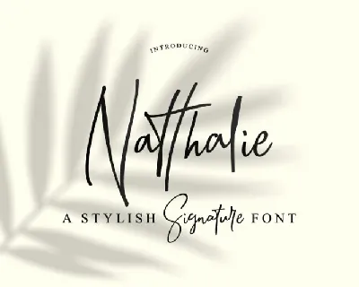 Natthalie Signature font