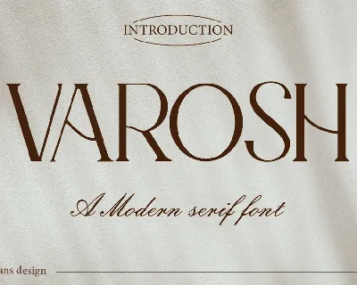 Varosh font
