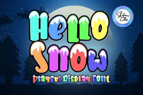 Hello Snow - Personal use font