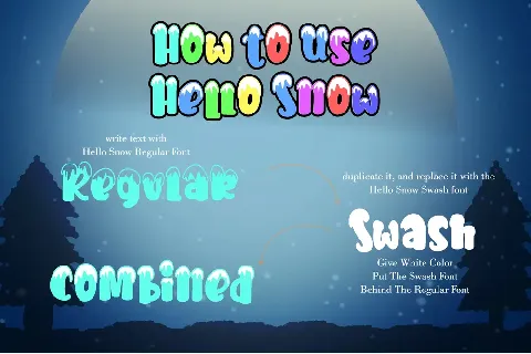 Hello Snow - Personal use font