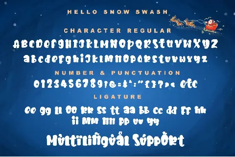 Hello Snow - Personal use font