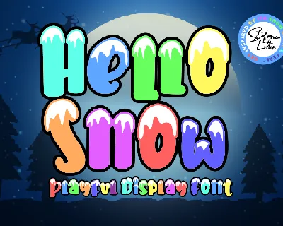 Hello Snow - Personal use font