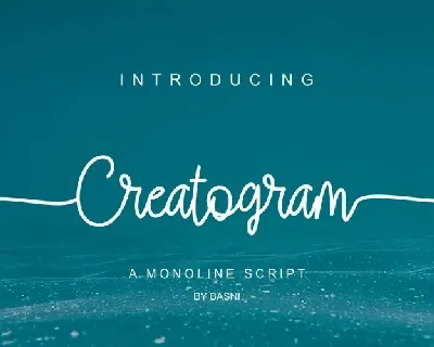 Creatogram font