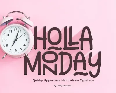 Holla Monday Display font