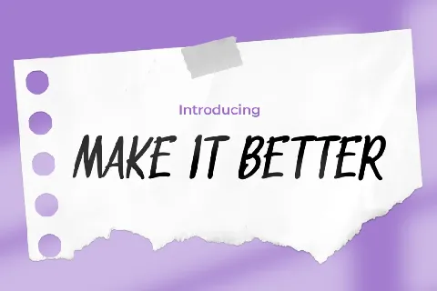 MAKE-IT-BETTER font