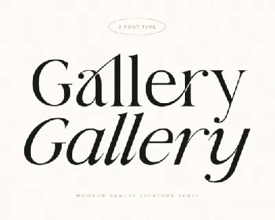 Gallery font