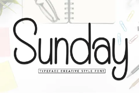 Sunday Display font