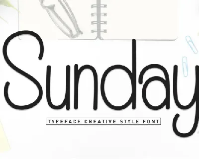 Sunday Display font