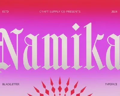 CS Namika font