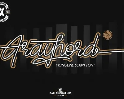 Frayhord Signature font