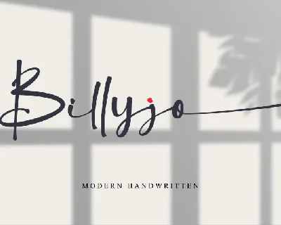 Billyjo - Personal Use font