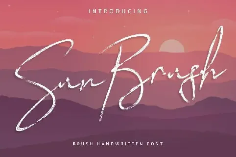 Sun Brush font