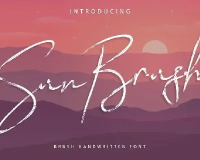 Sun Brush font