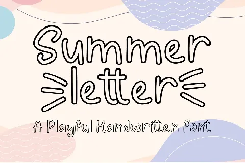 Summer Letter font