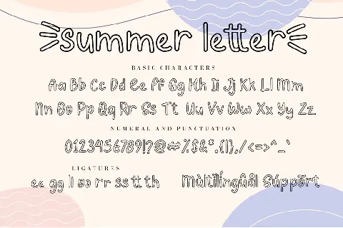 Summer Letter font