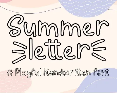 Summer Letter font