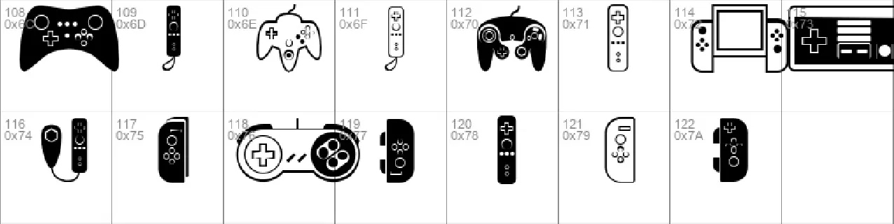 Controllers font