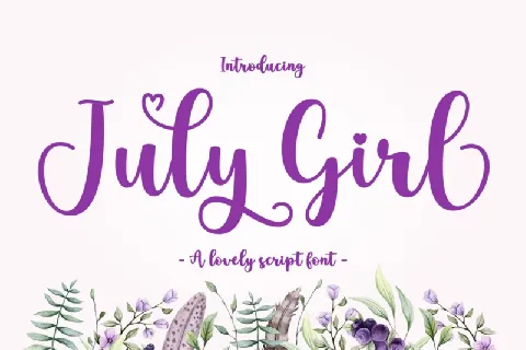 July Girl font