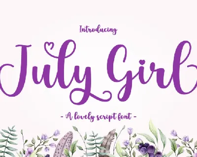 July Girl font