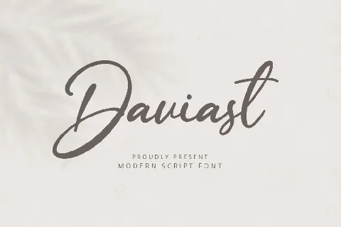 Daviast font