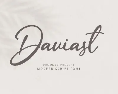 Daviast font