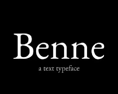 Benne Serif font