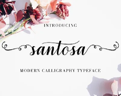 Santosa Calligraphy font