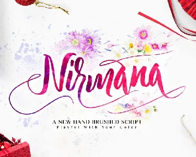 Nirmana Calligraphy Free font