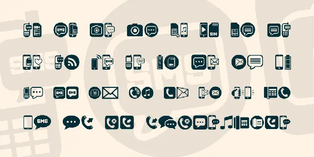 Mobile Icons font