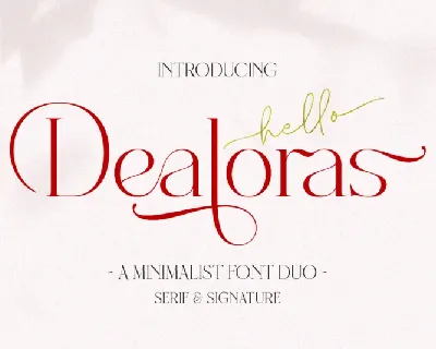 Dealoras Duo font